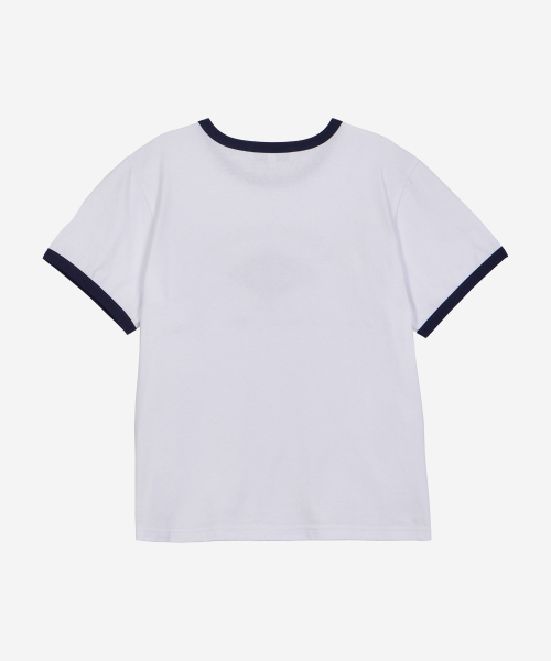 FIELDERS（フィールダーズ）の「GRAPHIC CROPPED RINGER T-SHIRT WHITE/NAVY（Tシャツ/カットソー・レディース・その他・SMALL/MEDIUM）」の10枚目の写真