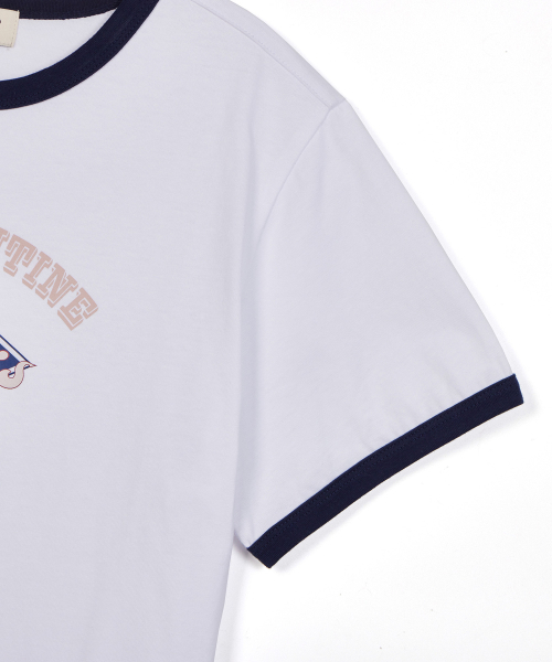 FIELDERS（フィールダーズ）の「GRAPHIC CROPPED RINGER T-SHIRT WHITE/NAVY（Tシャツ/カットソー・レディース・その他・SMALL/MEDIUM）」の12枚目の写真