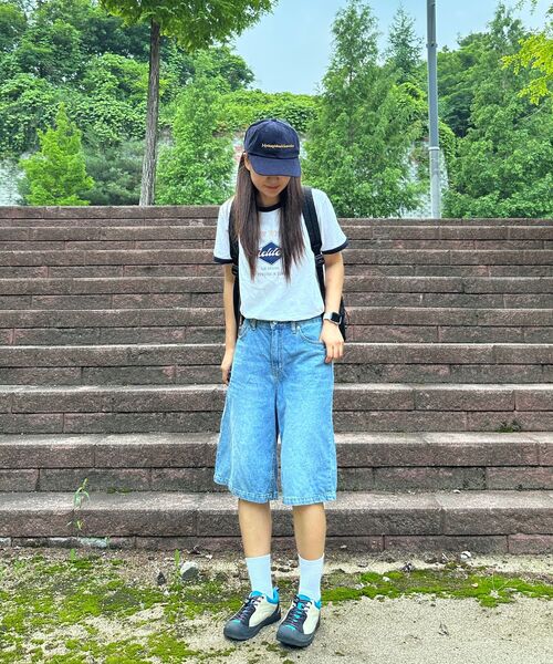 FIELDERS（フィールダーズ）の「GRAPHIC CROPPED RINGER T-SHIRT WHITE/NAVY（Tシャツ/カットソー・レディース・その他・SMALL/MEDIUM）」の14枚目の写真