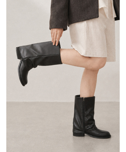 REVE BY REVE（レーヴバイレーヴ）の「アリンプリーツブーツ [5cm]（ブーツ・レディース・その他・22.5cm/24cm/25cm/25.5cm/23cm/23.5cm/24.5cm）」の3枚目の写真