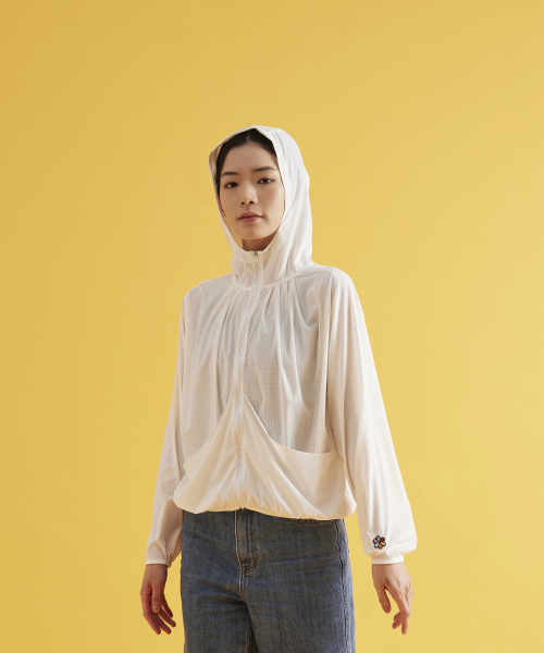 Airdot Hood Zip-up_Light Cream