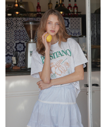 LANGNLU（ラングアンドルー）の「POSITANO Overfit T-Shirts(Positano)_MELANGE（Tシャツ/カットソー）」