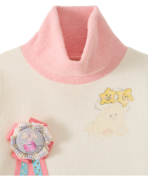 youthbath(ユースバース)の「Brooch High Neck Knit Top(Tシャツ/カットソー・レディース・その他・MEDIUM/SMALL)」の3枚目の写真