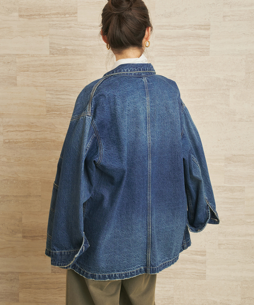 一部カラーWEB限定追加》coverall 4（デニムジャケット）｜Plage