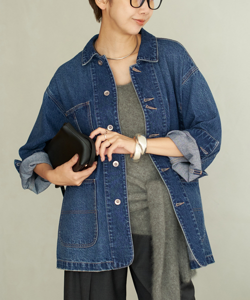 一部カラーWEB限定追加》coverall 4（デニムジャケット）｜Plage
