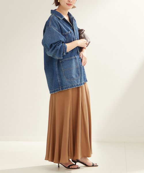 plage（プラージュ）の「《一部カラーWEB限定追加》coverall 4（デニムジャケット・レディース・ブラック/ネイビー・38/36）」の10枚目の写真