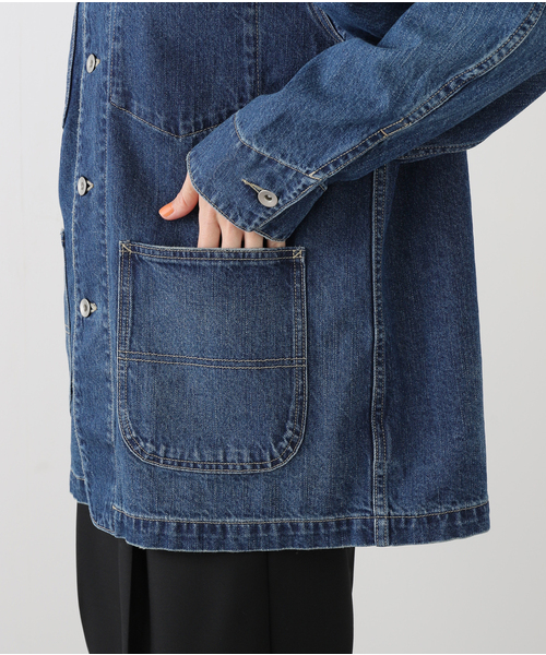 plage（プラージュ）の「《一部カラーWEB限定追加》coverall 4（デニムジャケット・レディース・ブラック/ネイビー・38/36）」の19枚目の写真
