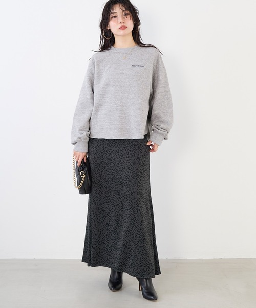 MICA&DEAL(マイカ&ディール)の「レオパードプリントスカート(スカート・レディース・チャコールグレー/ベージュ・FREE)」の18枚目の写真