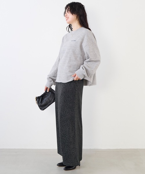 MICA&DEAL(マイカ&ディール)の「レオパードプリントスカート(スカート・レディース・チャコールグレー/ベージュ・FREE)」の19枚目の写真