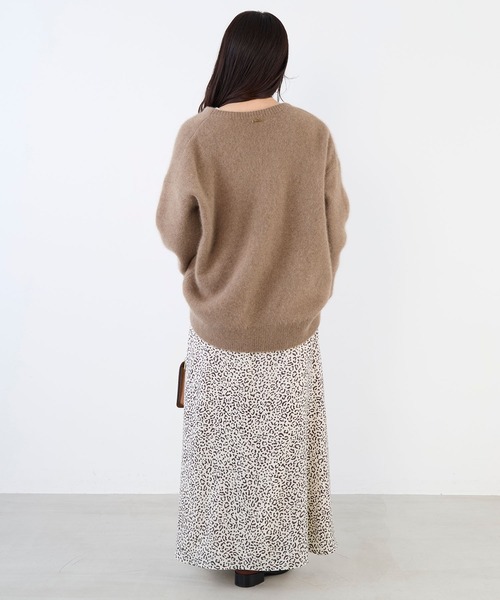 MICA&DEAL(マイカ&ディール)の「レオパードプリントスカート(スカート・レディース・チャコールグレー/ベージュ・FREE)」の12枚目の写真