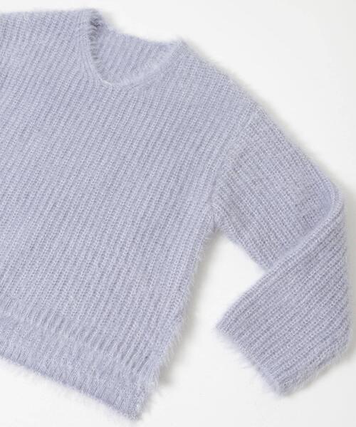 URBAN RESEARCH ROSSO WOMEN（アーバンリサーチ　ロッソ）の「シャギーVネックニット（ニット/セーター・レディース・グレー/ブルー系その他/ホワイト・FREE）」の19枚目の写真