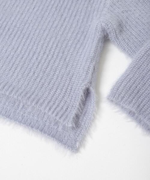 URBAN RESEARCH ROSSO WOMEN（アーバンリサーチ　ロッソ）の「シャギーVネックニット（ニット/セーター・レディース・グレー/ブルー系その他/ホワイト・FREE）」の20枚目の写真