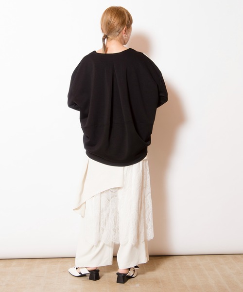 OSMOSIS(オズモーシス)の「レースレイヤードパンツ(その他パンツ・レディース・ブラック/グレイッシュベージュ/アイボリー・ONE SIZE)」の20枚目の写真