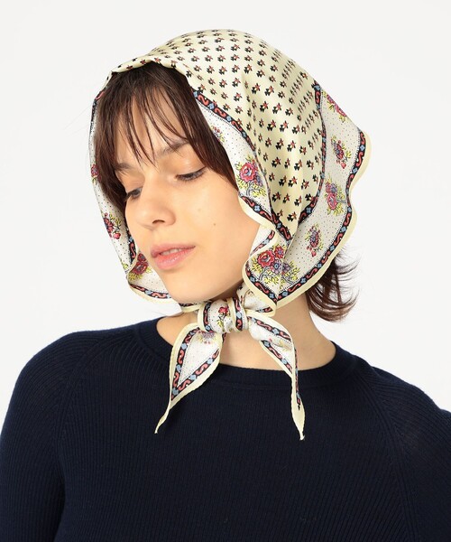 SOULEIAO シルクプリント スカーフ（バンダナ/スカーフ）｜SOULEIADO
