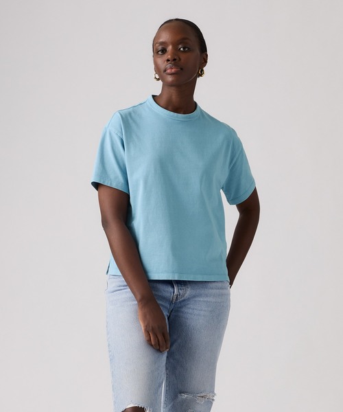 Levi's(リーバイス)の「Levi's/リーバイス ヴィンテージ ショートスリーブTシャツ(Tシャツ/カットソー・レディース・ブルー・M/S/XS)」の1枚目の写真
