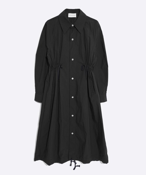 HARDCORE HAPPINESS(ハードコアハピネス)の「WAVE OVERSIZED CLASSIC COLLAR COAT_BLACK(トレンチコート・レディース・その他・FREE)」の2枚目の写真