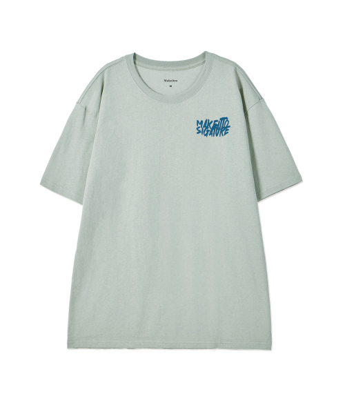 MAKEITTO（メイキット）の「[GRAFFITI LOGO] CREW NECK TEE_MINT（Tシャツ/カットソー・メンズ・その他・M/L/XL/XXL）」の2枚目の写真