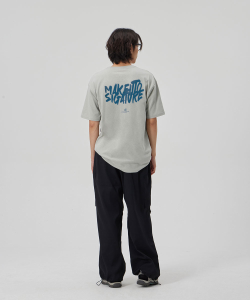 MAKEITTO（メイキット）の「[GRAFFITI LOGO] CREW NECK TEE_MINT（Tシャツ/カットソー・メンズ・その他・M/L/XL/XXL）」の3枚目の写真