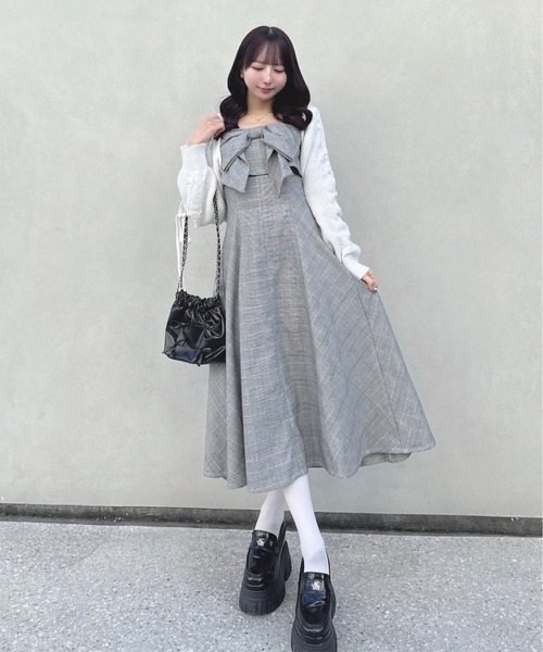 one way（ワンウェイ）の「レースアップボレロ（カーディガン/ボレロ・レディース・ホワイト/ピンク/グレー・FREE）」の7枚目の写真