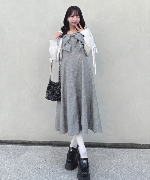 one way（ワンウェイ）の「レースアップボレロ（カーディガン/ボレロ・レディース・ホワイト/ピンク/グレー・FREE）」の8枚目の写真