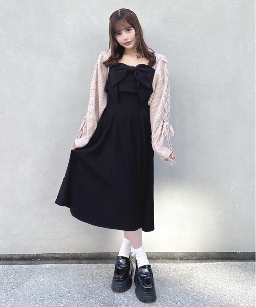 one way（ワンウェイ）の「レースアップボレロ（カーディガン/ボレロ・レディース・ホワイト/ピンク/グレー・FREE）」の14枚目の写真