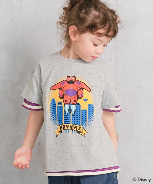 Disney(ディズニー)の「【ベイマックス】別注プリントTee(Tシャツ/カットソー・キッズ・杢グレー/ブルー/オフホワイト/チャコール/ピンク/ホワイト系その他・90/95/100/110/120/130/80)」の3枚目の写真
