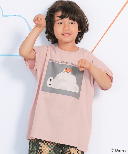Disney(ディズニー)の「【ベイマックス】別注プリントTee(Tシャツ/カットソー・キッズ・杢グレー/ブルー/オフホワイト/チャコール/ピンク/ホワイト系その他・90/95/100/110/120/130/80)」の6枚目の写真