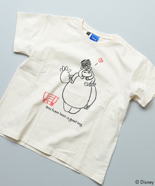 Disney(ディズニー)の「【ベイマックス】別注プリントTee(Tシャツ/カットソー・キッズ・杢グレー/ブルー/オフホワイト/チャコール/ピンク/ホワイト系その他・90/95/100/110/120/130/80)」の7枚目の写真
