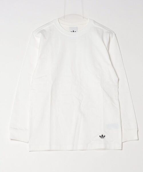 adidas(アディダス)の「メイドフォーユー 長袖Tシャツ / ロンT / アディダスオリジナルス adidas Originals(Tシャツ/カットソー・メンズ・ホワイト/ブラック・XX-SMALL/X-SMALL/XX-LARGE/3XL/LARGE/MEDIUM/SMALL/X-LARGE)」の5枚目の写真