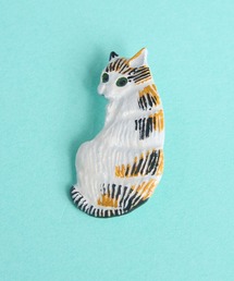 gargle（ガーグル）の「gargle ガーグル：アニマルシリーズ　うちの猫　ミケねこ　トラねこ　シャムねこ　グレーねこ　猫の日　にゃんにゃんにゃん　ブローチ（ブローチ/コサージュ）」