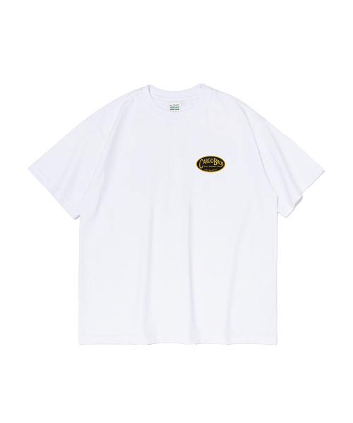 CARGOBROS(カーゴブロス)の「スモールロゴオーバー半袖Tシャツ(ホワイト)(Tシャツ/カットソー・メンズ・その他・2XL/XL/S/M/L)」の1枚目の写真