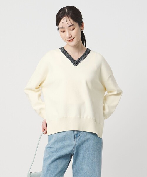 コンフォート スマート Vネックニット ‐ウォッシャブル‐（ニット