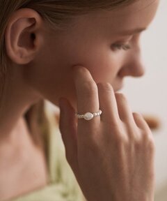 STELLAR HOLLYWOOD/ステラハリウッド】バブルパールボリュームリング