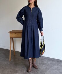Chez toi | デニム切替ワンピース(ワンピース)