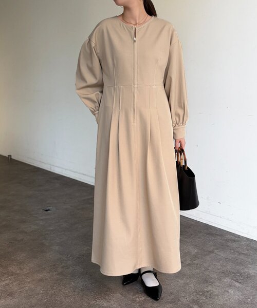 Chez toi（シェトワ）の「デニム切替ワンピース（ワンピース・レディース・ベージュ/インディゴブルー/ブラック・FREE）」の10枚目の写真