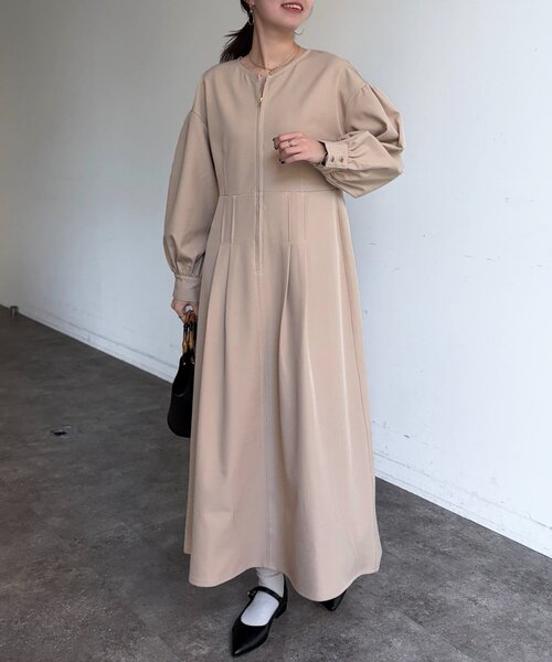 Chez toi（シェトワ）の「デニム切替ワンピース（ワンピース・レディース・ベージュ/インディゴブルー/ブラック・FREE）」の12枚目の写真