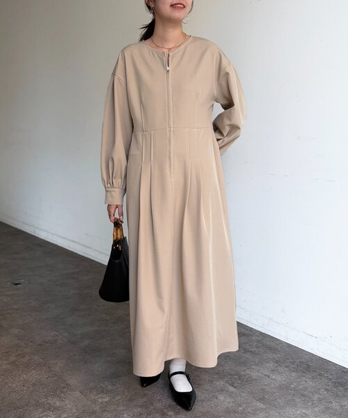 Chez toi（シェトワ）の「デニム切替ワンピース（ワンピース・レディース・ベージュ/インディゴブルー/ブラック・FREE）」の14枚目の写真