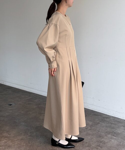 Chez toi（シェトワ）の「デニム切替ワンピース（ワンピース・レディース・ベージュ/インディゴブルー/ブラック・FREE）」の16枚目の写真