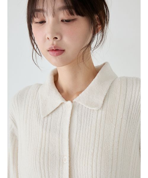 調温スムーズィーランダムリブカーディガン（ルームウェア/パジャマ