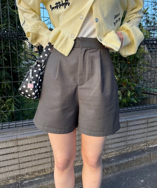 CIAOPANIC(チャオパニック)の「ハイウエスト美脚ショートパンツ/セットアップ(その他パンツ・レディース・サックスブルー/ネイビー/ブラウン・ONE SIZE)」の10枚目の写真