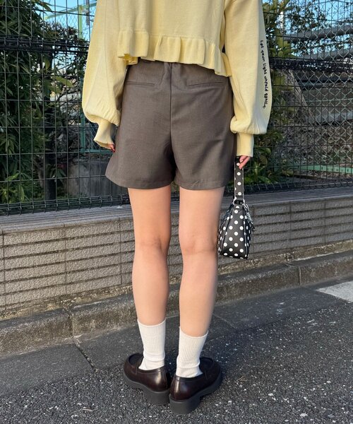 CIAOPANIC(チャオパニック)の「ハイウエスト美脚ショートパンツ/セットアップ(その他パンツ・レディース・サックスブルー/ネイビー/ブラウン・ONE SIZE)」の19枚目の写真