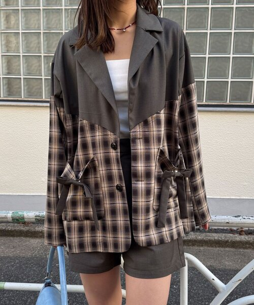 CIAOPANIC(チャオパニック)の「ハイウエスト美脚ショートパンツ/セットアップ(その他パンツ・レディース・サックスブルー/ネイビー/ブラウン・ONE SIZE)」の15枚目の写真