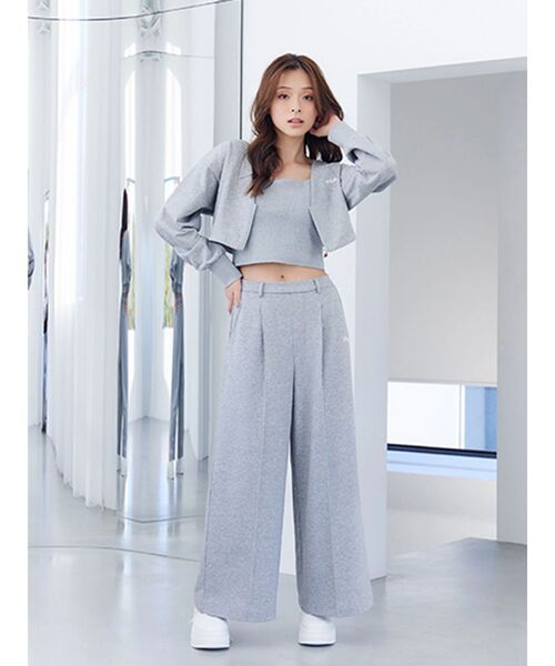 FILA(フィラ)の「【FILA別注】裏毛アンサンブル(Tシャツ/カットソー・レディース・チャコールグレー/グレー・FREE)」の12枚目の写真