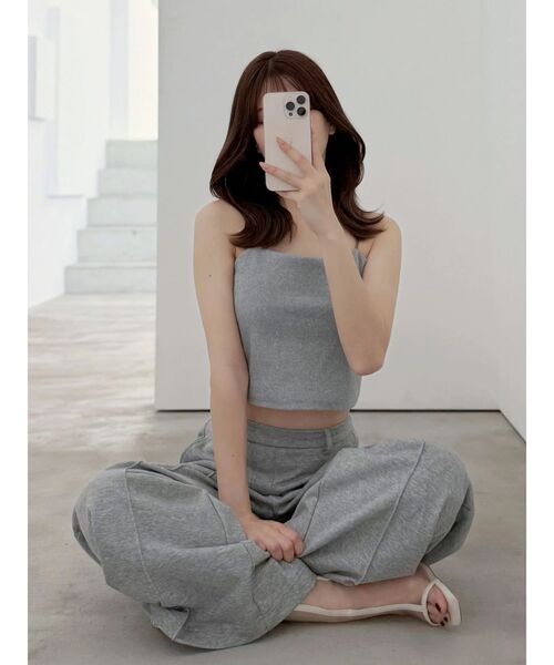 FILA(フィラ)の「【FILA別注】裏毛アンサンブル(Tシャツ/カットソー・レディース・チャコールグレー/グレー・FREE)」の15枚目の写真