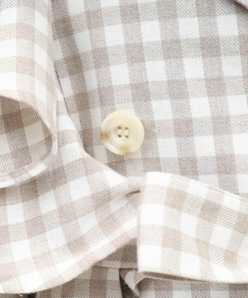 ROYAL PARTY(ロイヤルパーティー)の「ギンガムチェックラッフルロングコート(トレンチコート・レディース・ブラック/ベージュ・FREE)」の12枚目の写真