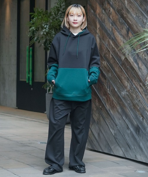 Blue Standard (ブルースタンダード)の「【BLUE STANDARD/ブルースタンダード】【最旬バレルレッグシルエット】パフィースウェットパンツ 樽型ルーズワイド 裾緩めテーパード(スウェットパンツ・メンズ・ブラック/チャコールグレー/アイボリー・X-LARGE/LARGE/MEDIUM)」の11枚目の写真