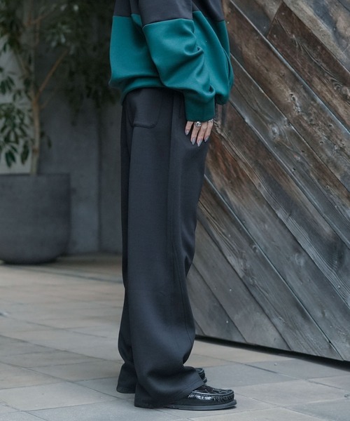 Blue Standard (ブルースタンダード)の「【BLUE STANDARD/ブルースタンダード】【最旬バレルレッグシルエット】パフィースウェットパンツ 樽型ルーズワイド 裾緩めテーパード(スウェットパンツ・メンズ・ブラック/チャコールグレー/アイボリー・X-LARGE/LARGE/MEDIUM)」の13枚目の写真