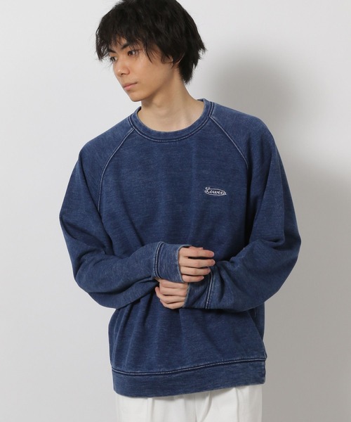 LAKOLE（ラコレ）の「インディゴスラブ裏毛 / 643973（Tシャツ/カットソー・メンズ・ブラック/ネイビー・MEDIUM/LARGE）」の2枚目の写真