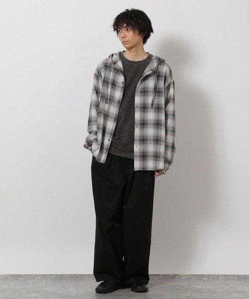 LAKOLE（ラコレ）の「インディゴスラブ裏毛 / 643973（Tシャツ/カットソー・メンズ・ブラック/ネイビー・MEDIUM/LARGE）」の6枚目の写真