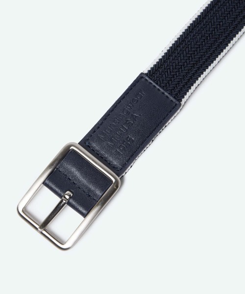 MUNSINGWEAR(マンシングウェア)の「リバーシブルゴムメッシュベルト(ベルト・メンズ・グリーン/ネイビー/ベージュ・F)」の7枚目の写真
